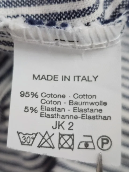 Brandy Melville Tilden Navy White Striped High Waisted Pants, OS - Picture 9 of 10